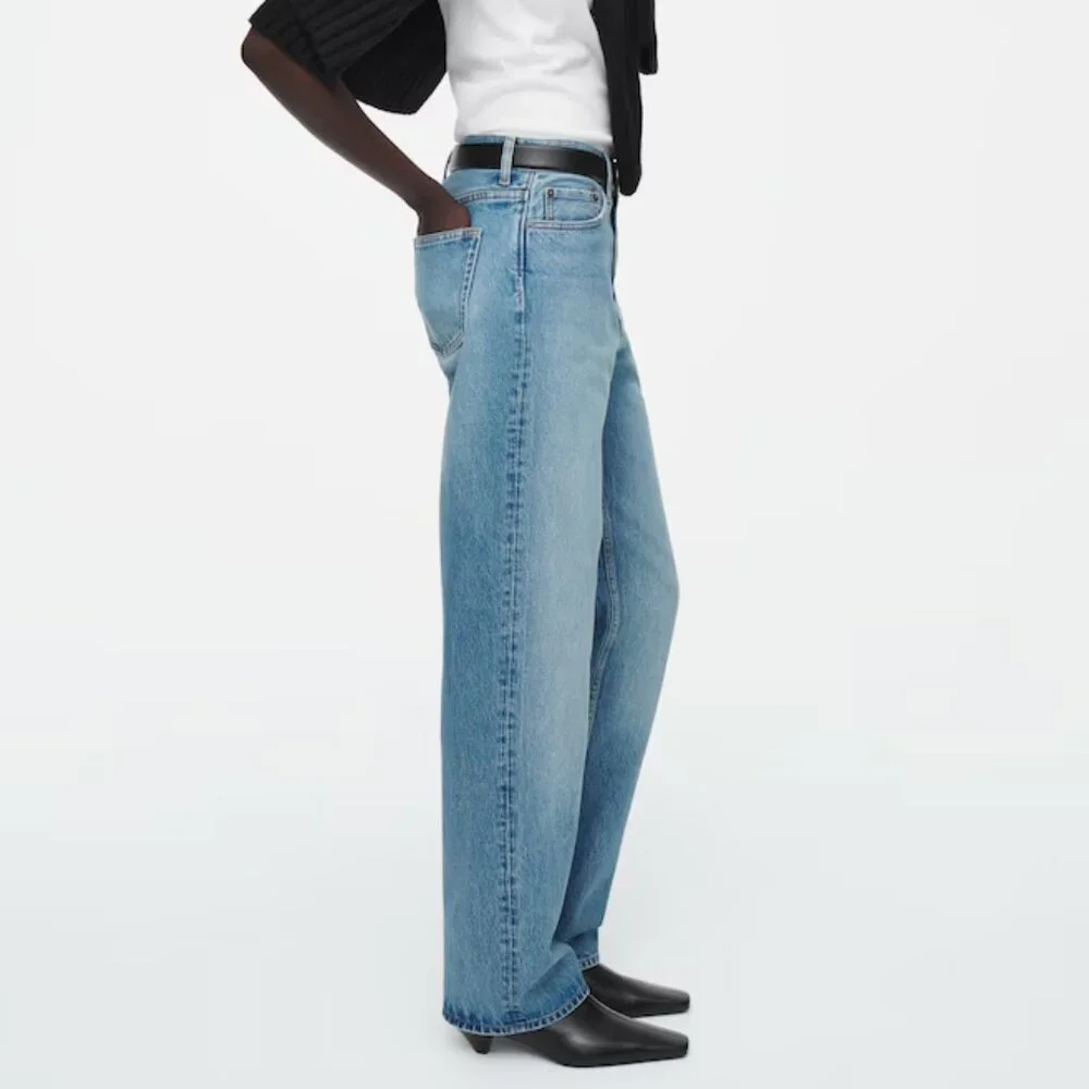 COS Column Jeans Light Blue Wash LIKE NEW! - Picture 2 of 16